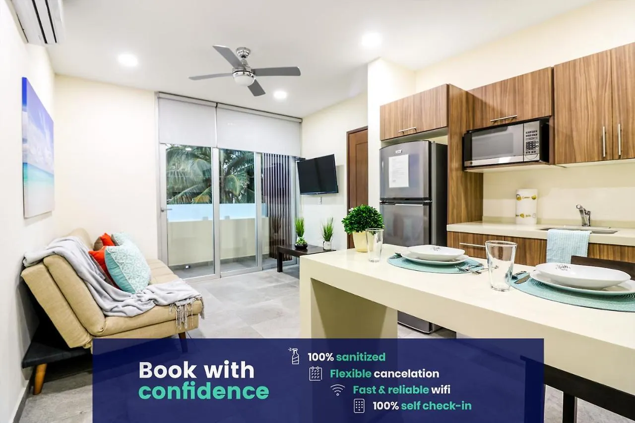 Playa 4020 Apartments With Rooftop Pool Near 5Th And Beach Playa del Carmen Mexico